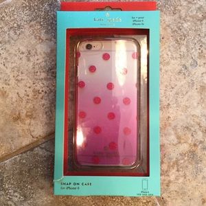 Kate Spade iPhone 6 pink glitter case